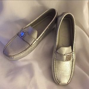 Authentic LV Silver Driving Mocs EU 37